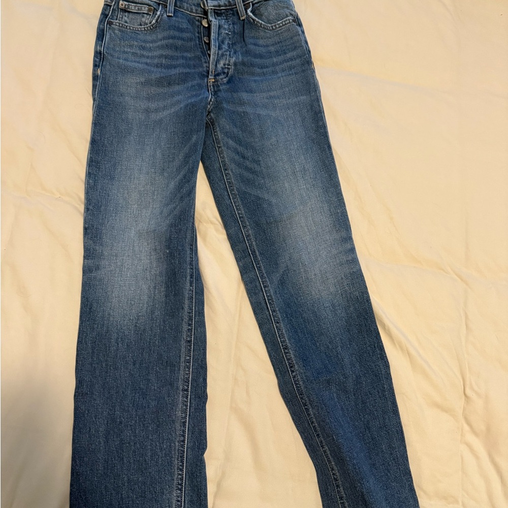 Denim Forum Straight Blue Jeans